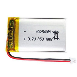 Small Rechargeable Lithium Polymer Battery Pack 3.7V 402540 350mAh