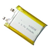 Rechargeable Lipo 500mAh 3.7V 602535 Lithium Polymer Li ion Battery Cell