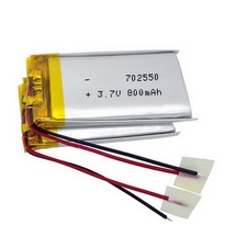 Digital Device Lithium Polymer Battery Pack 3.7V 800mah 702550 , Li Ion Polymer Battery Pack