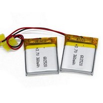 602528 360mAh 3.7 V Lipo Battery , Lithium Polymer Batteries for GPS , Bluetooth