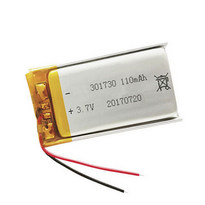 Lithium Small Lipo Battery 301730 3.7V 110mAh Rechargeable Li-polymer Battery