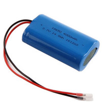 Rechargeable 4000mah 2p 18650 Battery Pack , 3.7 Volt Lithium Ion Battery