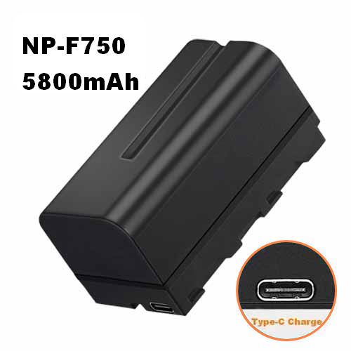 USB Type-C NP-F750 Compatible Custom Lithium Battery Pack